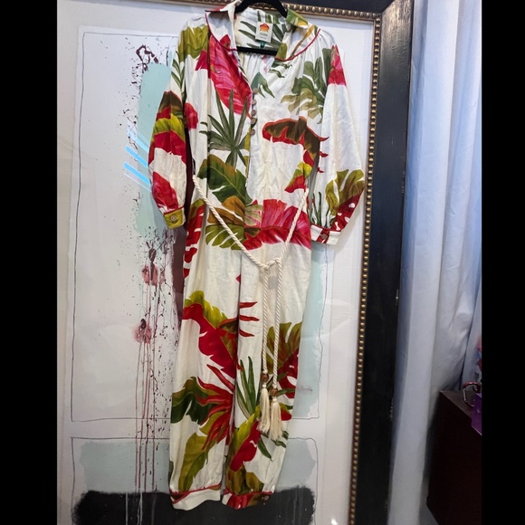 FARM Rio Spring Forest Jumpsuit Sz XS - Picture 14 of 15